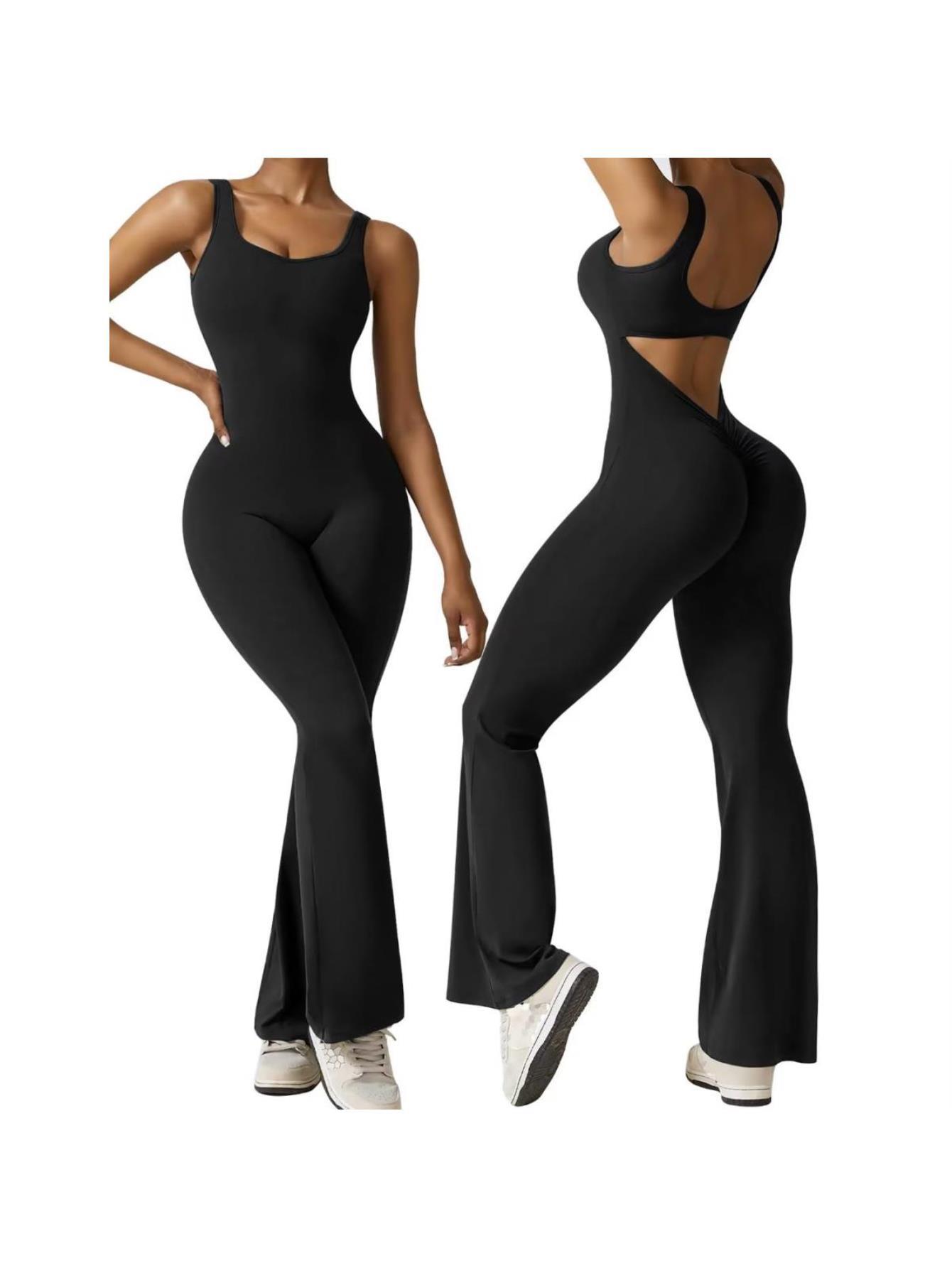Sleeveless Jumpsuit - Flare Jumpsuits for Women Sexy Backless
