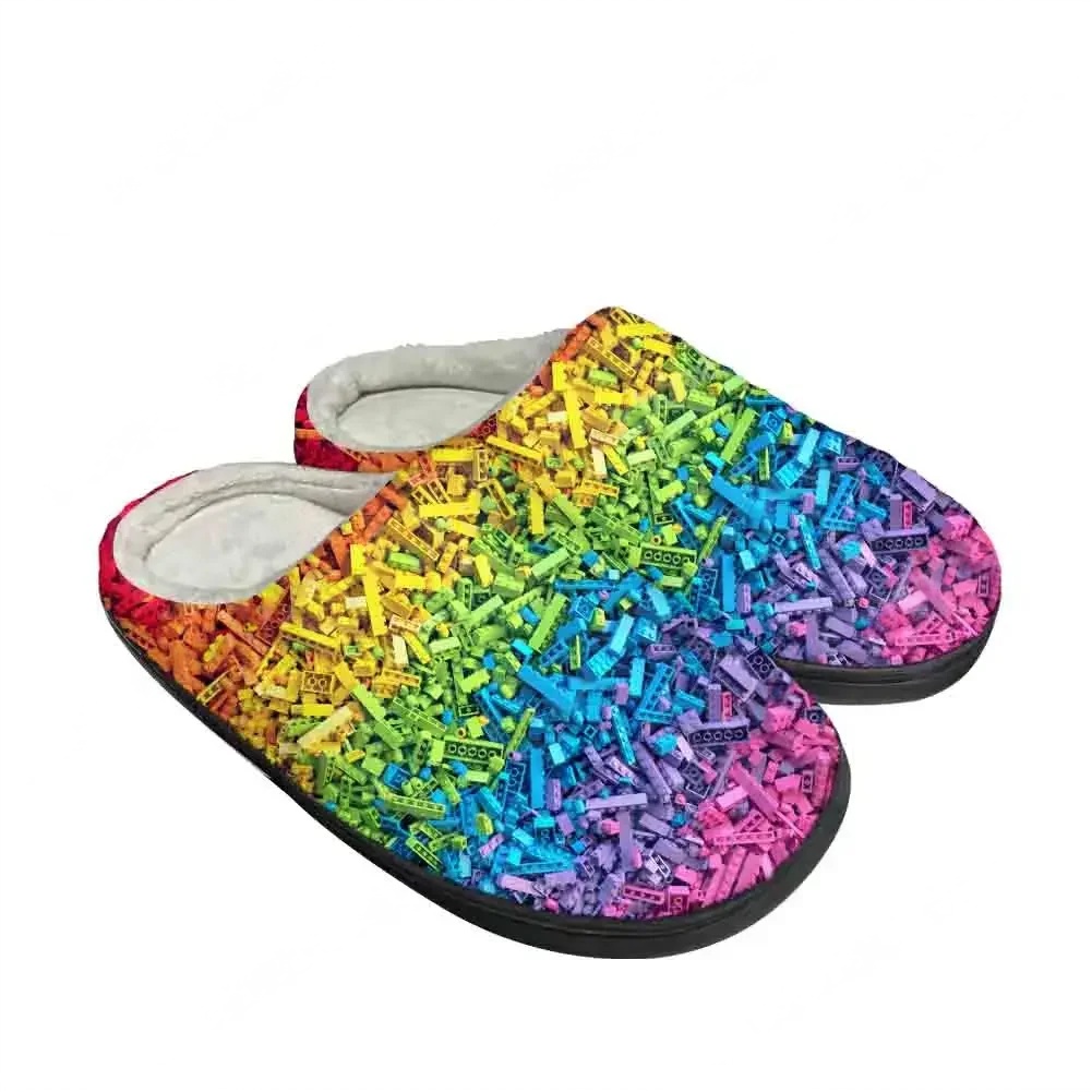 Women Fashion Fun - Toy Block Bricks Pattern Fun Home