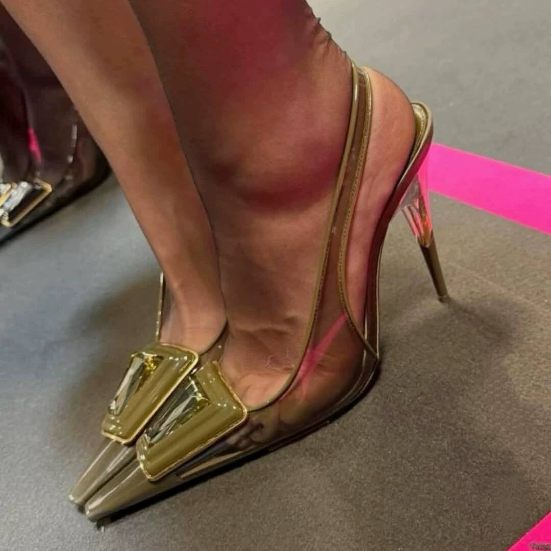 Women Fashion Show - 2026 Summer New Transparent Square Head