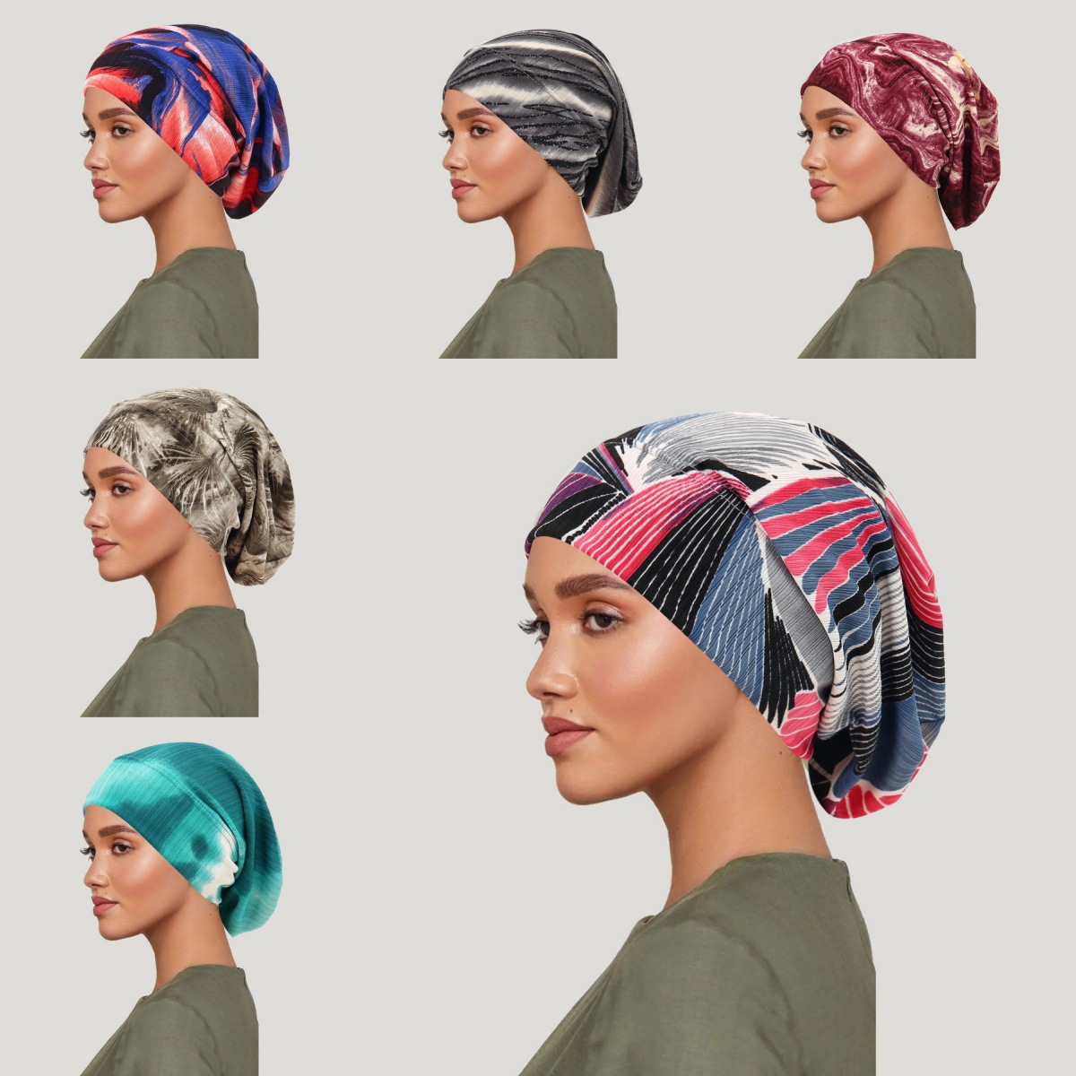 Women'S Fashion Visor - 2026 New Tie-dye Hair Cover Cap