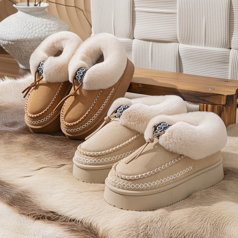 Women'S Fashion Boots - Winter Fluffy Women's Slippers Casual Plush