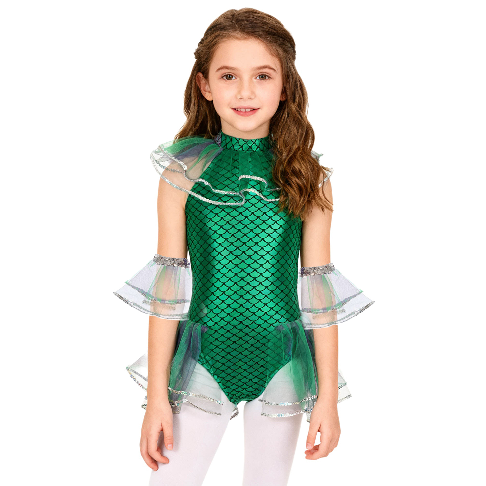 Sleeveless Jumpsuit - Halloween Mermaid Cosplay Costume Sleeveless Mermaid