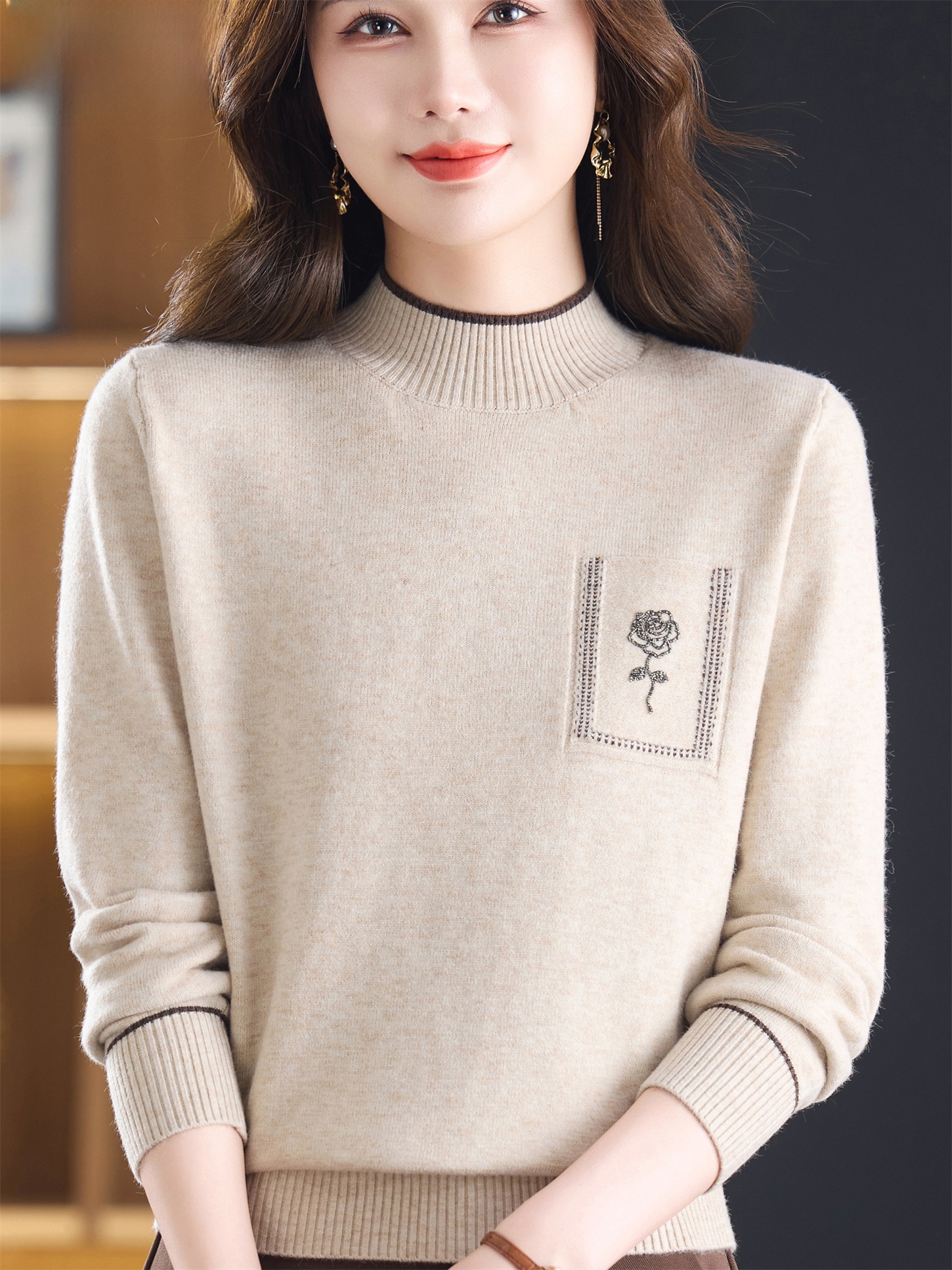 Slimming Effect Woolen Sweater - Women Fashion Over 60 recensione e prezzo