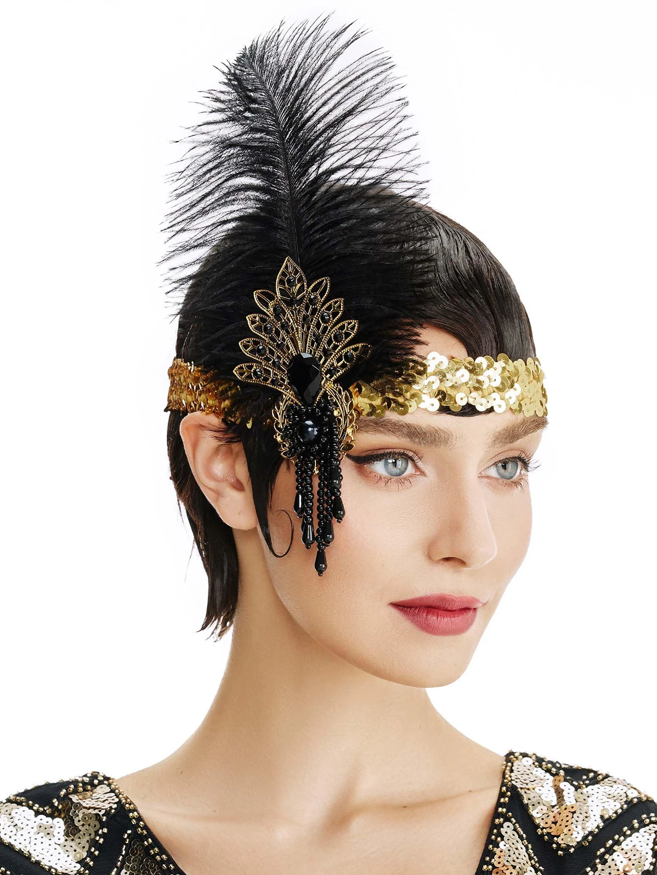 Rhinestone HairBand 1920s Vint - Women'S Fashion Of The 1920S recensione e prezzo