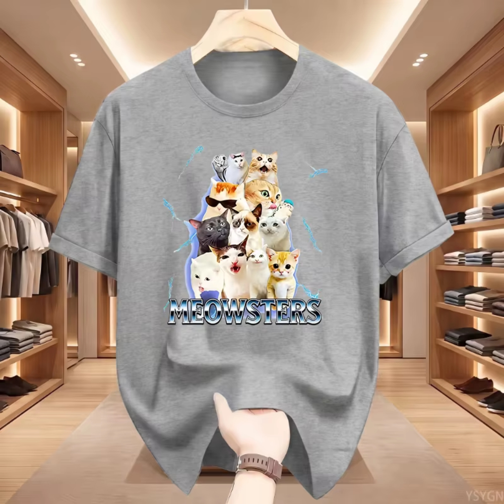 Funny Meow Cat Fashion Oversiz - Women'S Fashion In The 90S recensione e prezzo