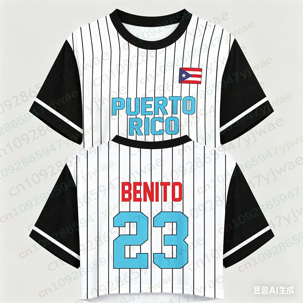 Puerto Rico Crop Top Jersey Pu - Women'S Fashion Rugby Top recensione e prezzo