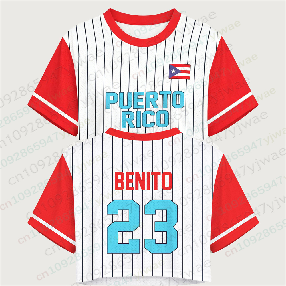 Puerto Rico Crop Top Jersey Pu - Women'S Fashion Rugby Top recensione e prezzo