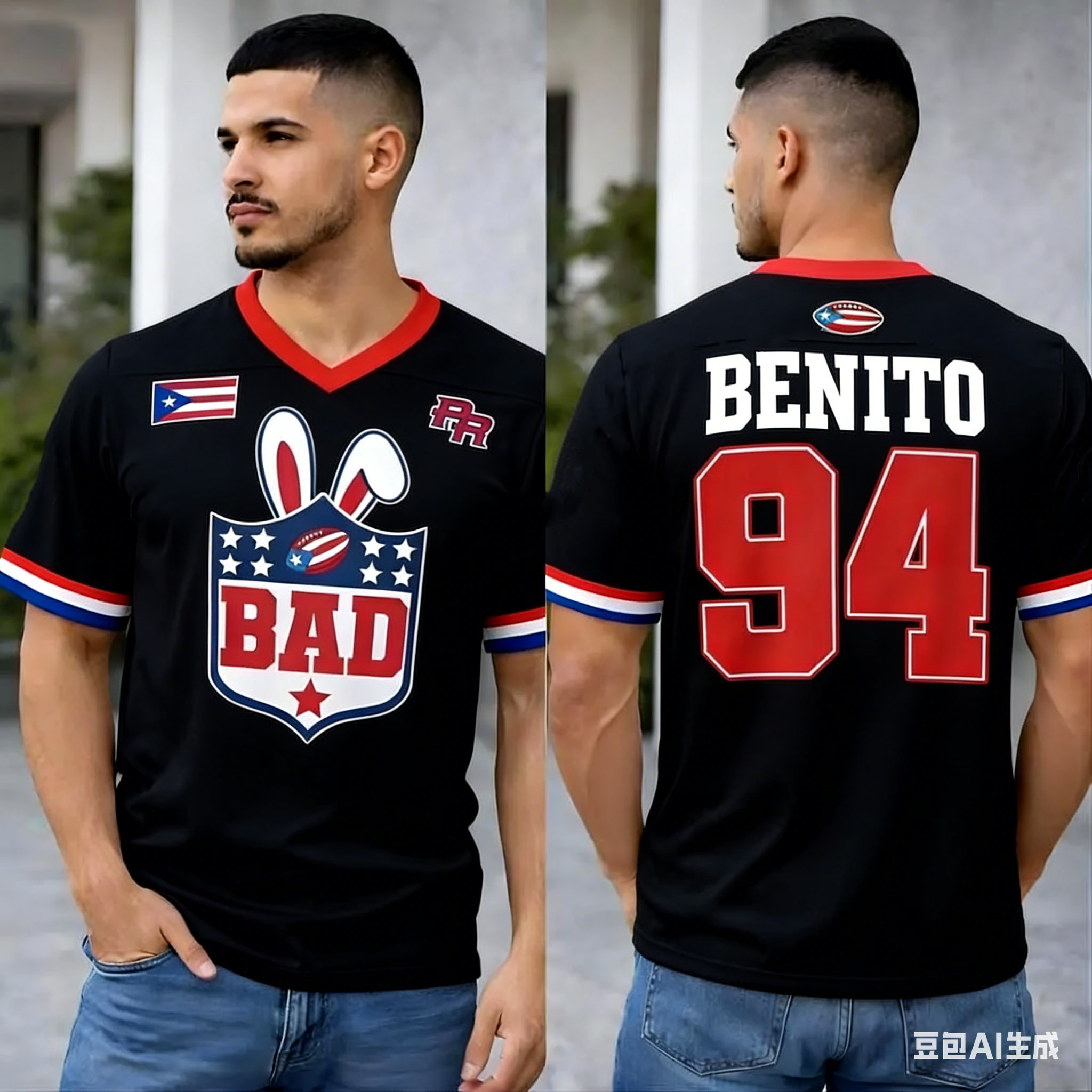 Puerto Rico Oversized Jersey P - Women'S Fashion Rugby Top recensione e prezzo