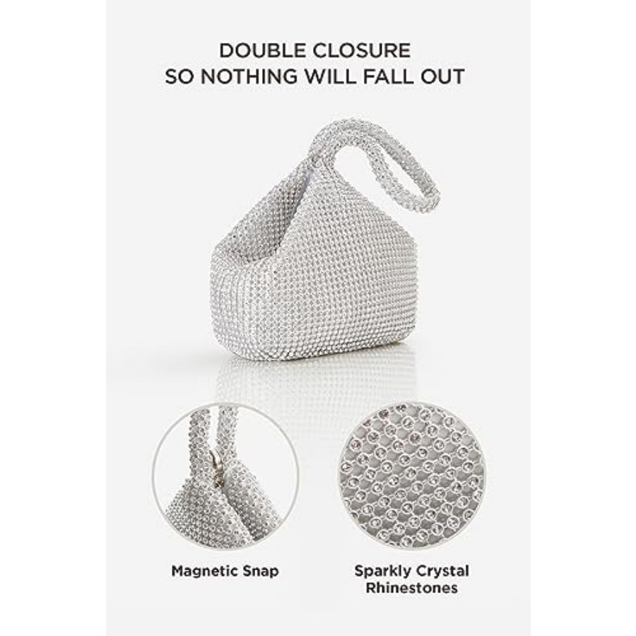 Women's Rhinestone Clutch Even - Women'S Fashion Of The 1920S recensione e prezzo