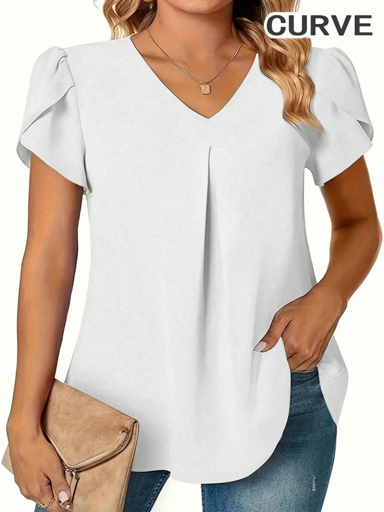Plus Size 0XL-5XL Women V-neck - Women'S Fashion Essentials recensione e prezzo