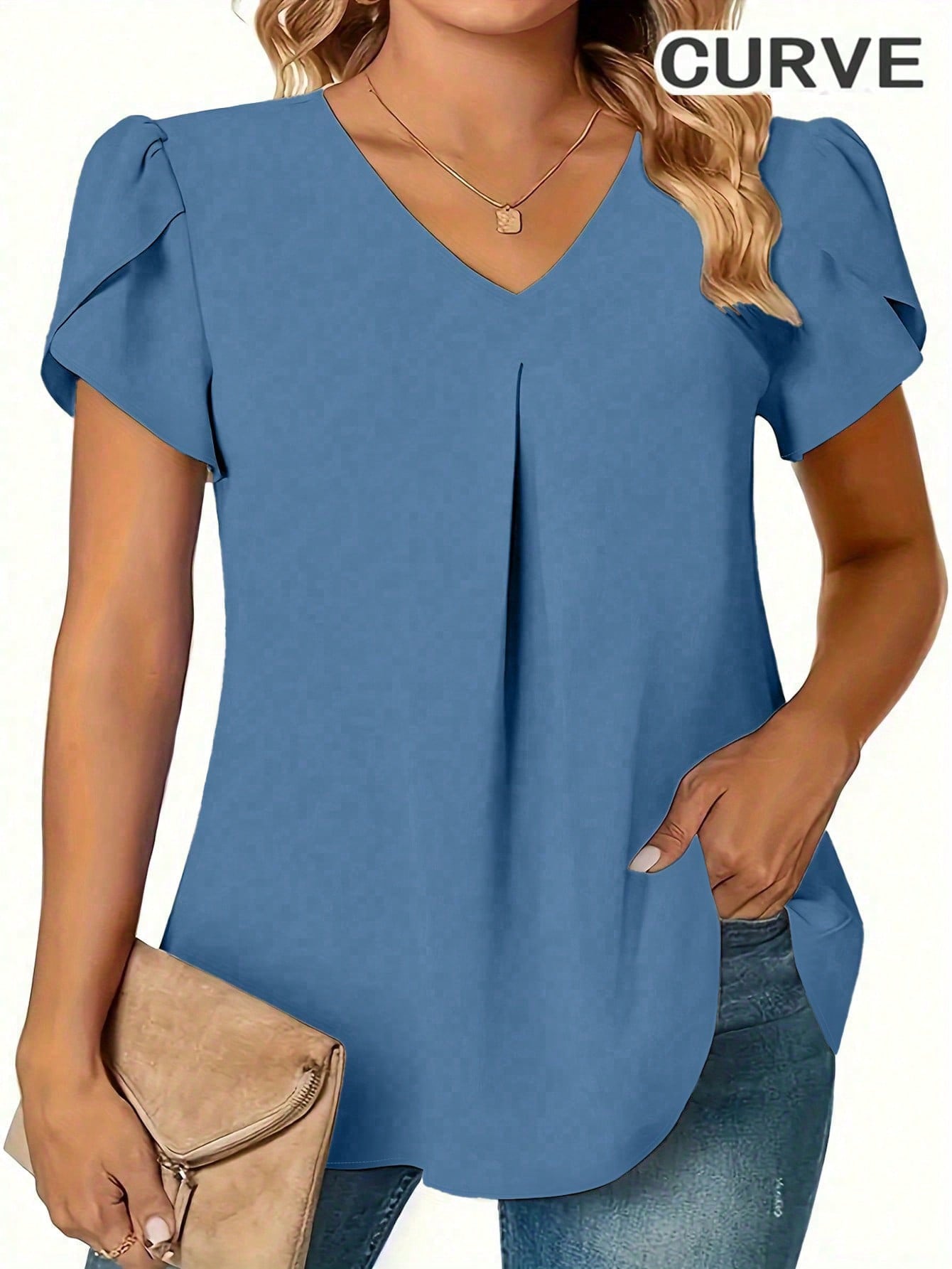 Plus Size 0XL-5XL Women V-neck - Women'S Fashion Essentials recensione e prezzo