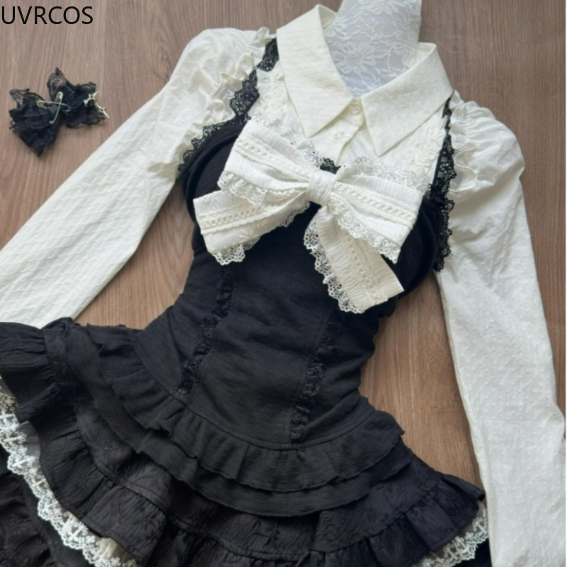 Y2k Aesthetic Lolita Style 3 P - Women Fashion Japan recensione e prezzo