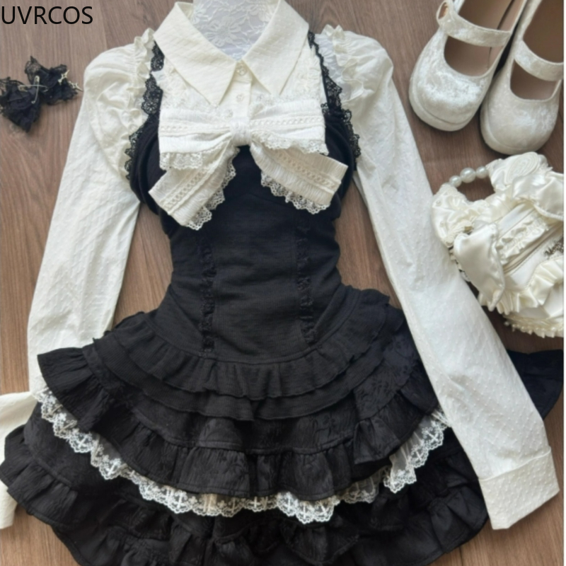 Y2k Aesthetic Lolita Style 3 P - Women Fashion Japan recensione e prezzo