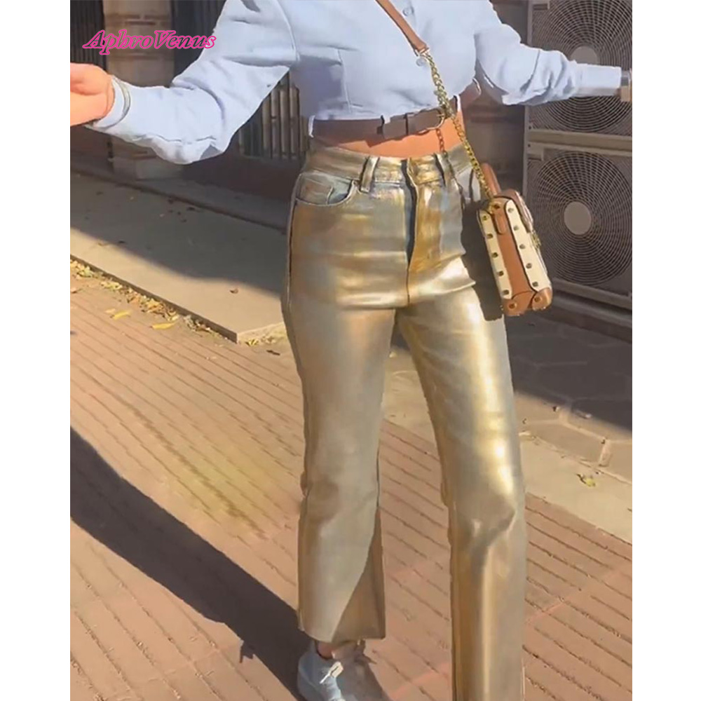 High Waist Gilded Coated Loose - Women'S Fashion Gilded Age recensione e prezzo