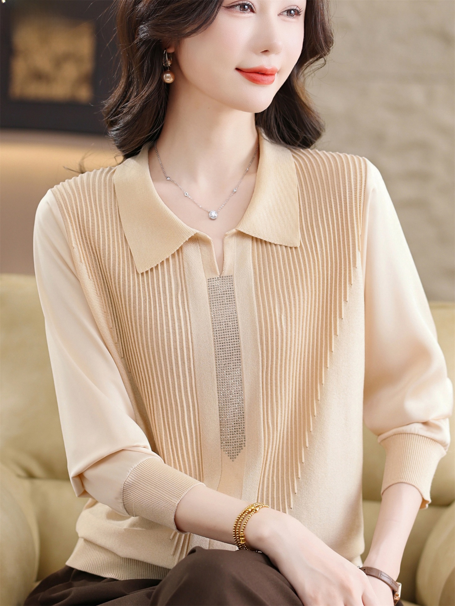 Fashionable Long Sleeve T-Shir - Women Fashion Over 60 recensione e prezzo