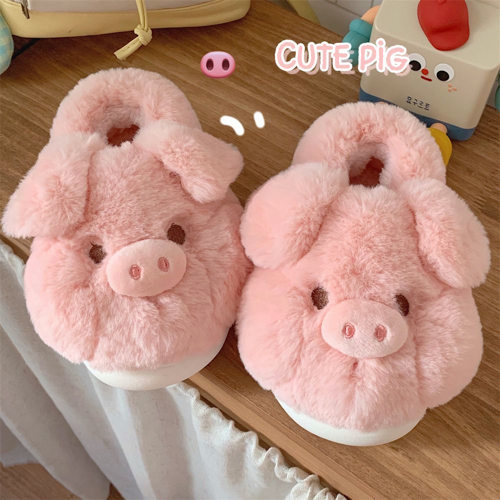 Feerldi Pink fluffy pig slippe - Women Fashion Images recensione e prezzo