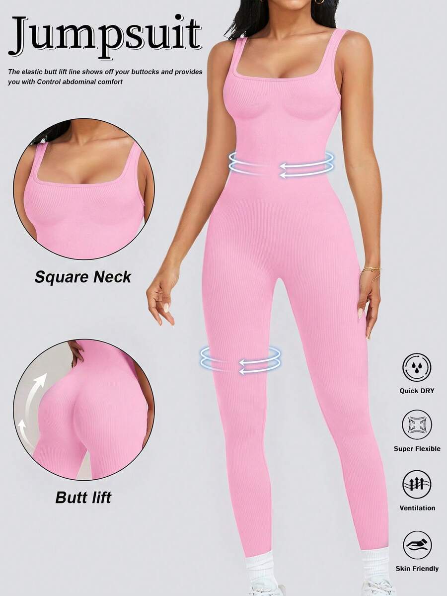 Women’s Ribbed Sleeveless Full - Sleeveless Jumpsuit recensione e prezzo