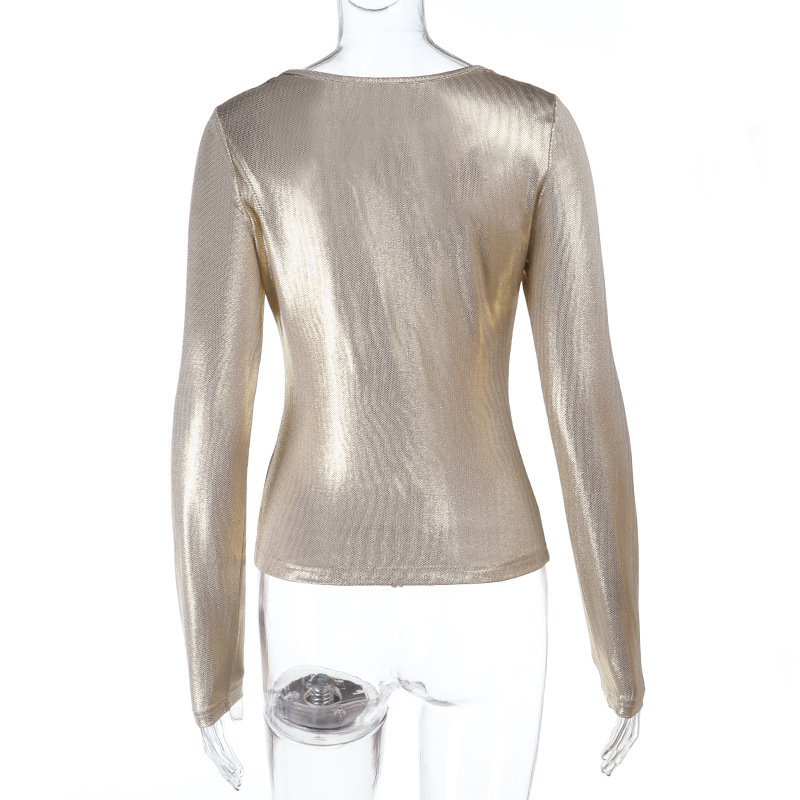 Women Metal Gilding Slim Fit T - Women'S Fashion Gilded Age recensione e prezzo