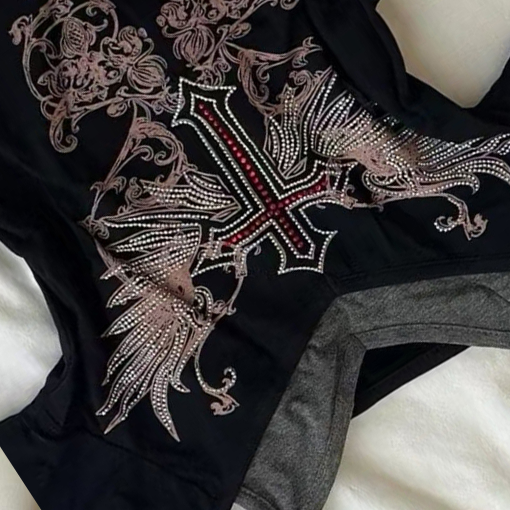 Y2K 90S Black Fake Two-Piece B - Women'S Fashion In The 90S recensione e prezzo