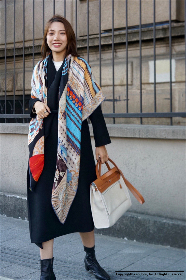 Japan Samurai Silk Wool Scarf  - Women Fashion Japan recensione e prezzo