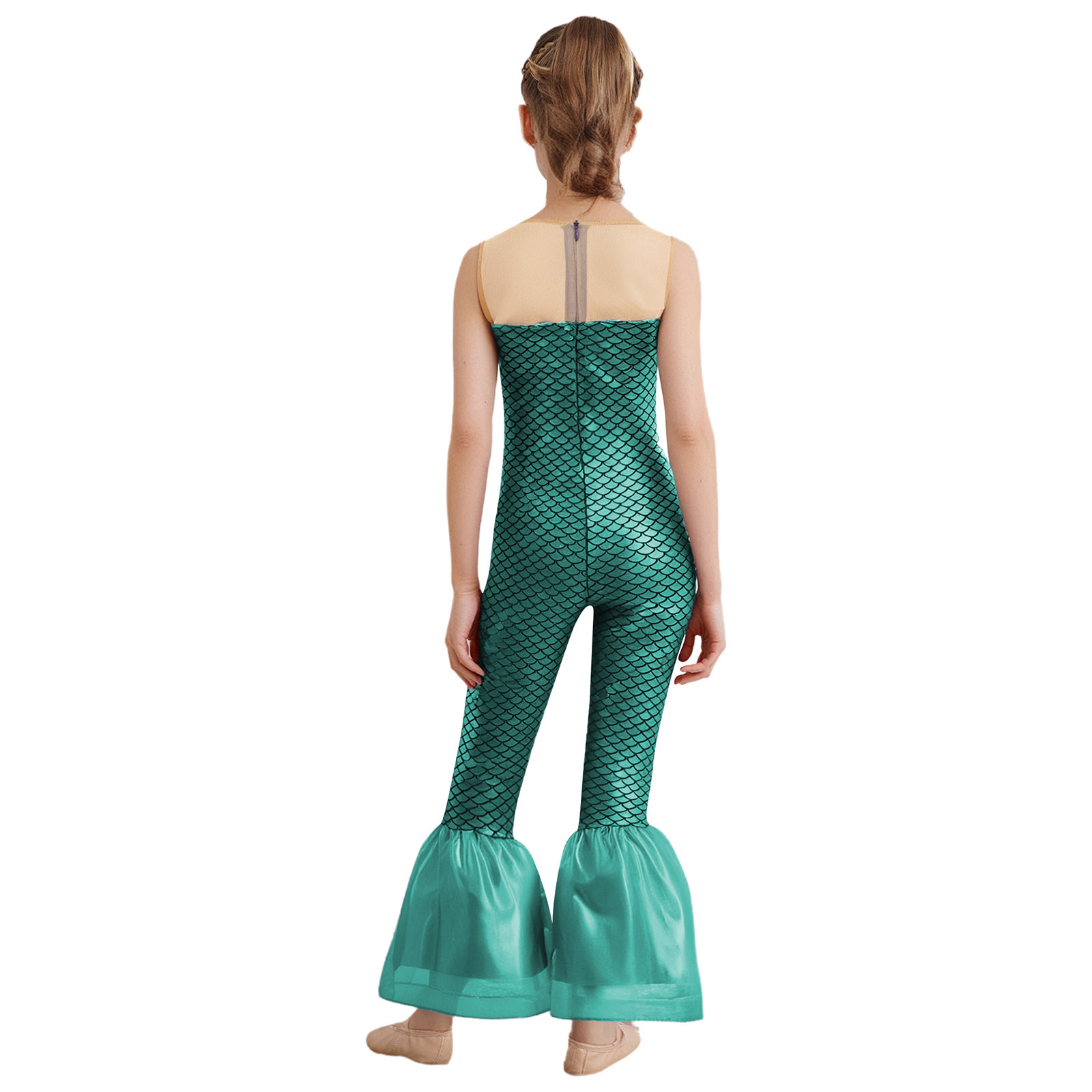 Girls Halloween Mermaid Cospla - Sleeveless Jumpsuit recensione e prezzo