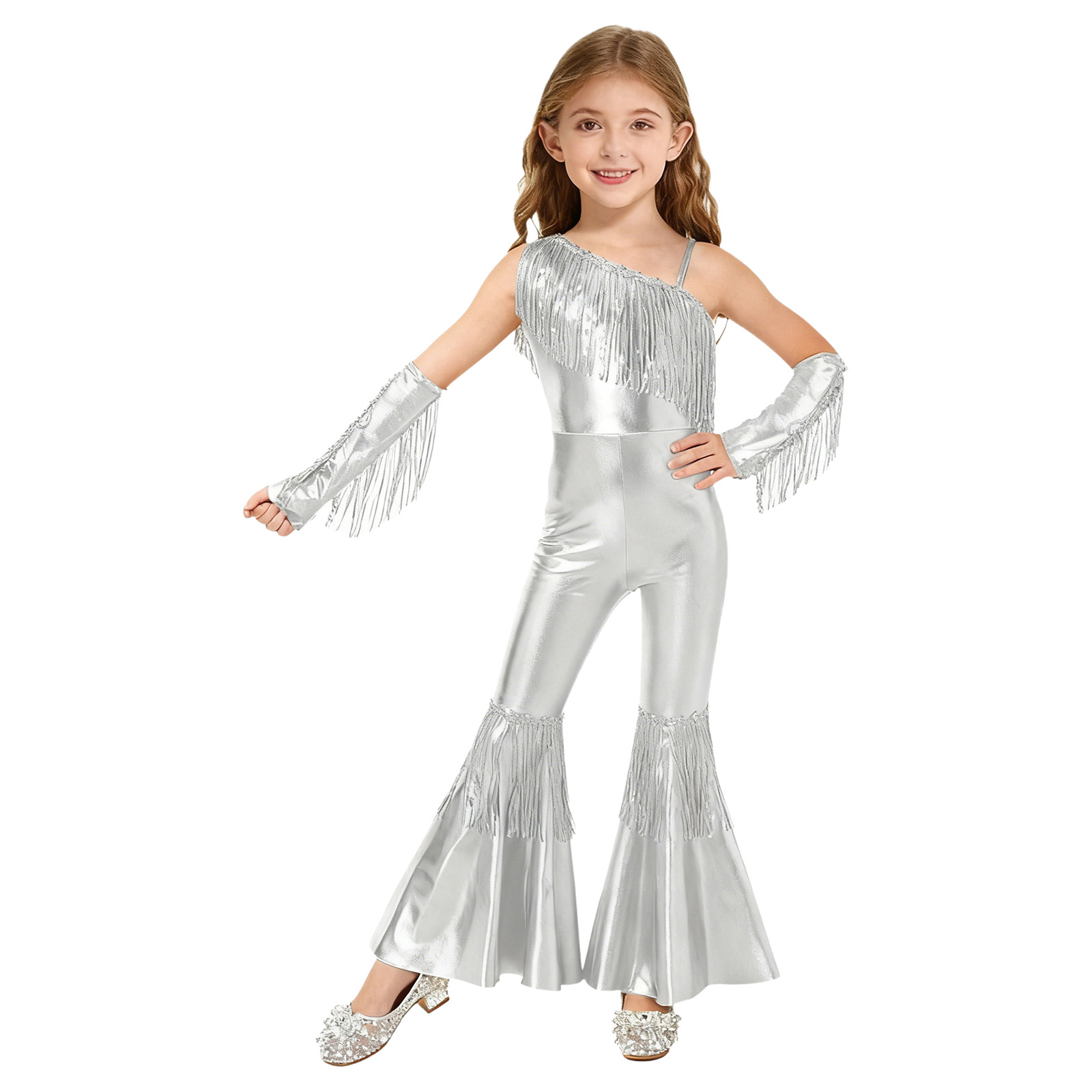 Girls Street Jazz Dance Costum - Sleeveless Jumpsuit recensione e prezzo