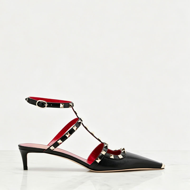 2026 Women's Rivet Low Heel Sq - Women Fashion Show recensione e prezzo