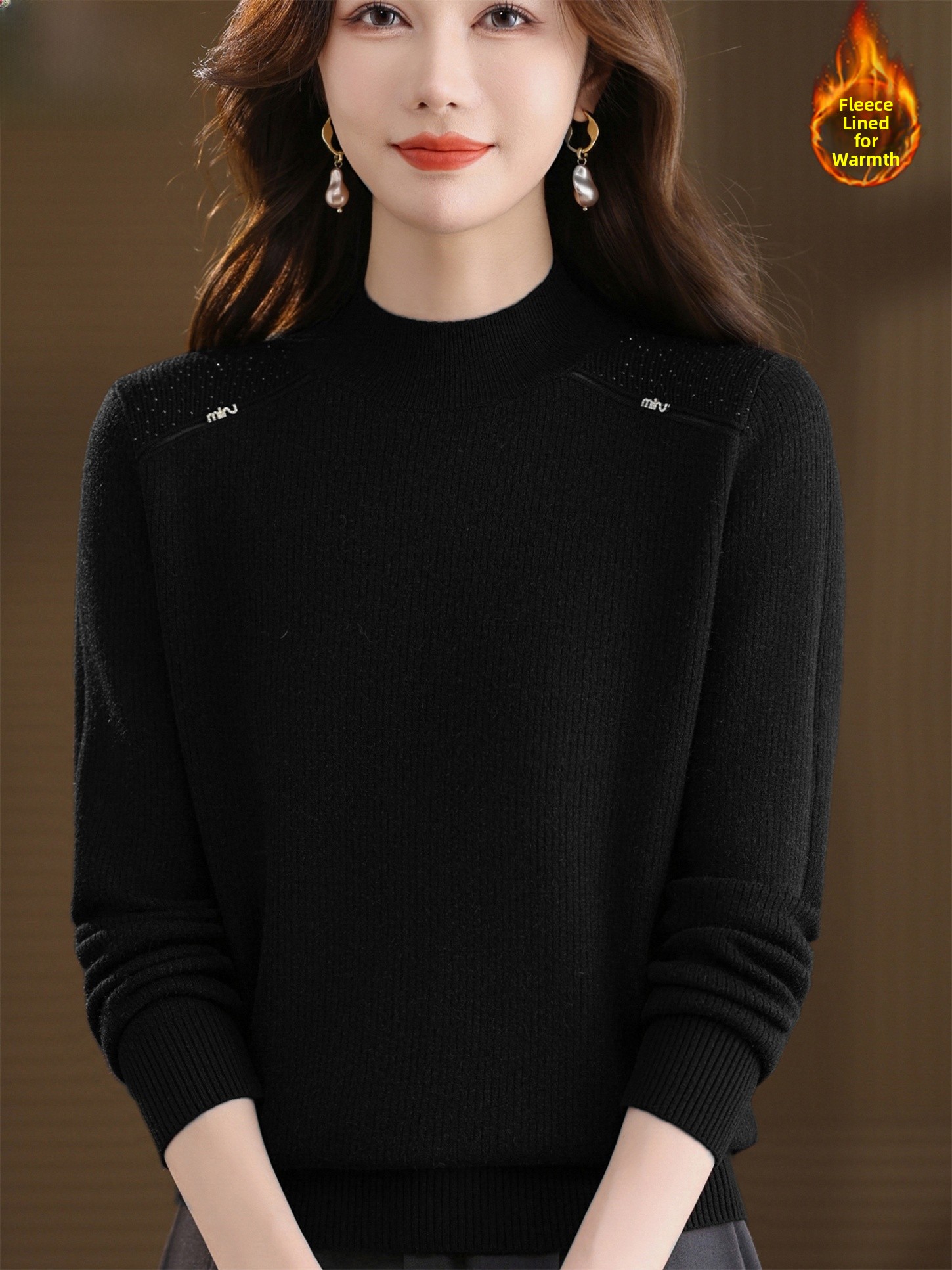 Thickened Fleece Lined Knitted - Women Fashion Over 60 recensione e prezzo