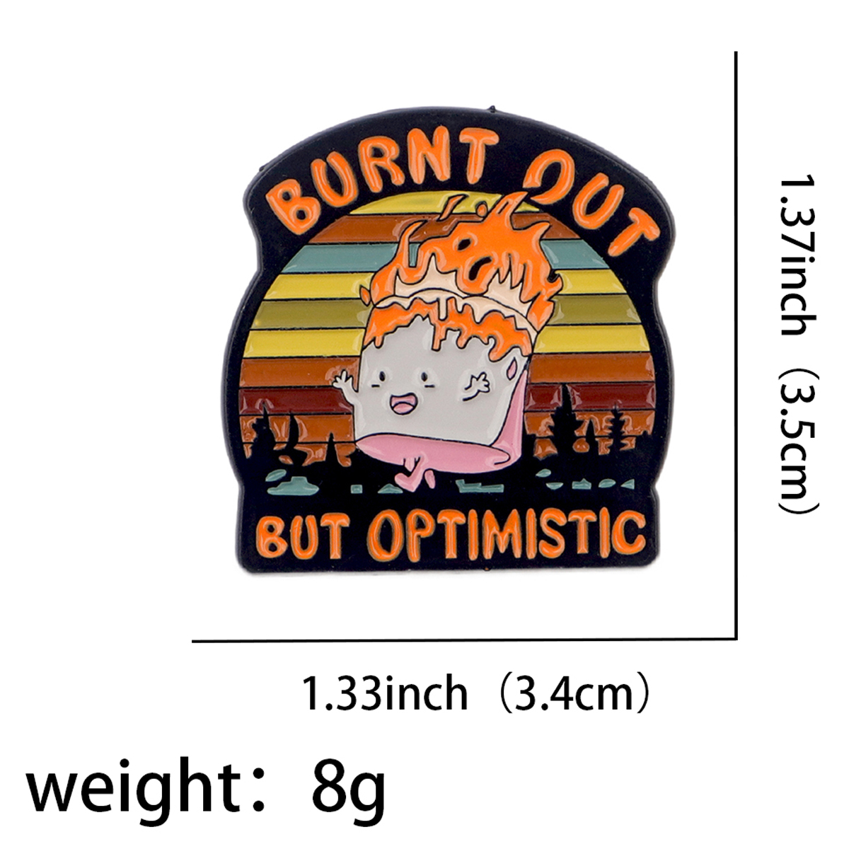 Fire Badges Enamel Pin Brooche - Women Fashion Japan recensione e prezzo
