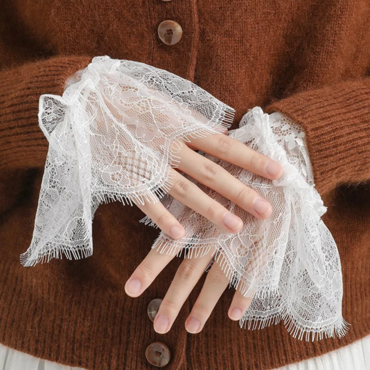 Detachable Lace Flower Mesh Fl - Women'S Fashion Essentials recensione e prezzo