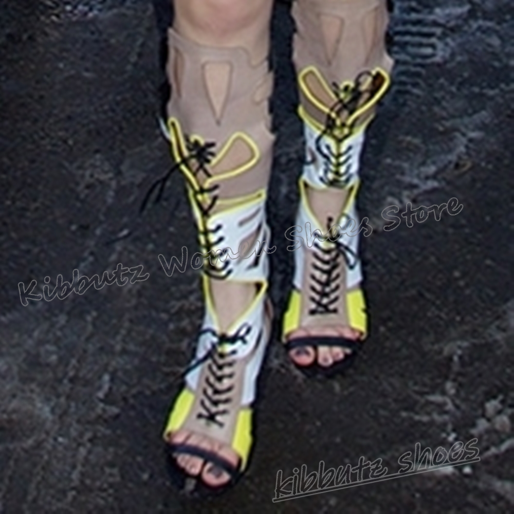Sneaker Boot Knee High Lace-Up - Women Fashion Show recensione e prezzo