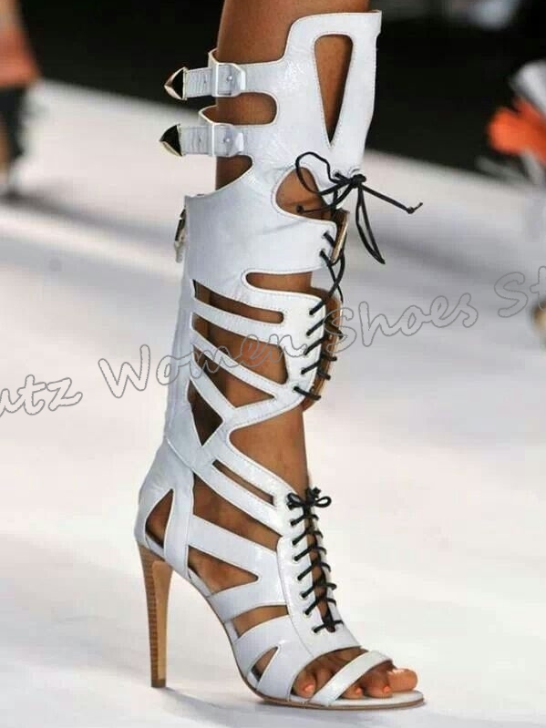 Sneaker Boot Knee High Lace-Up - Women Fashion Show recensione e prezzo