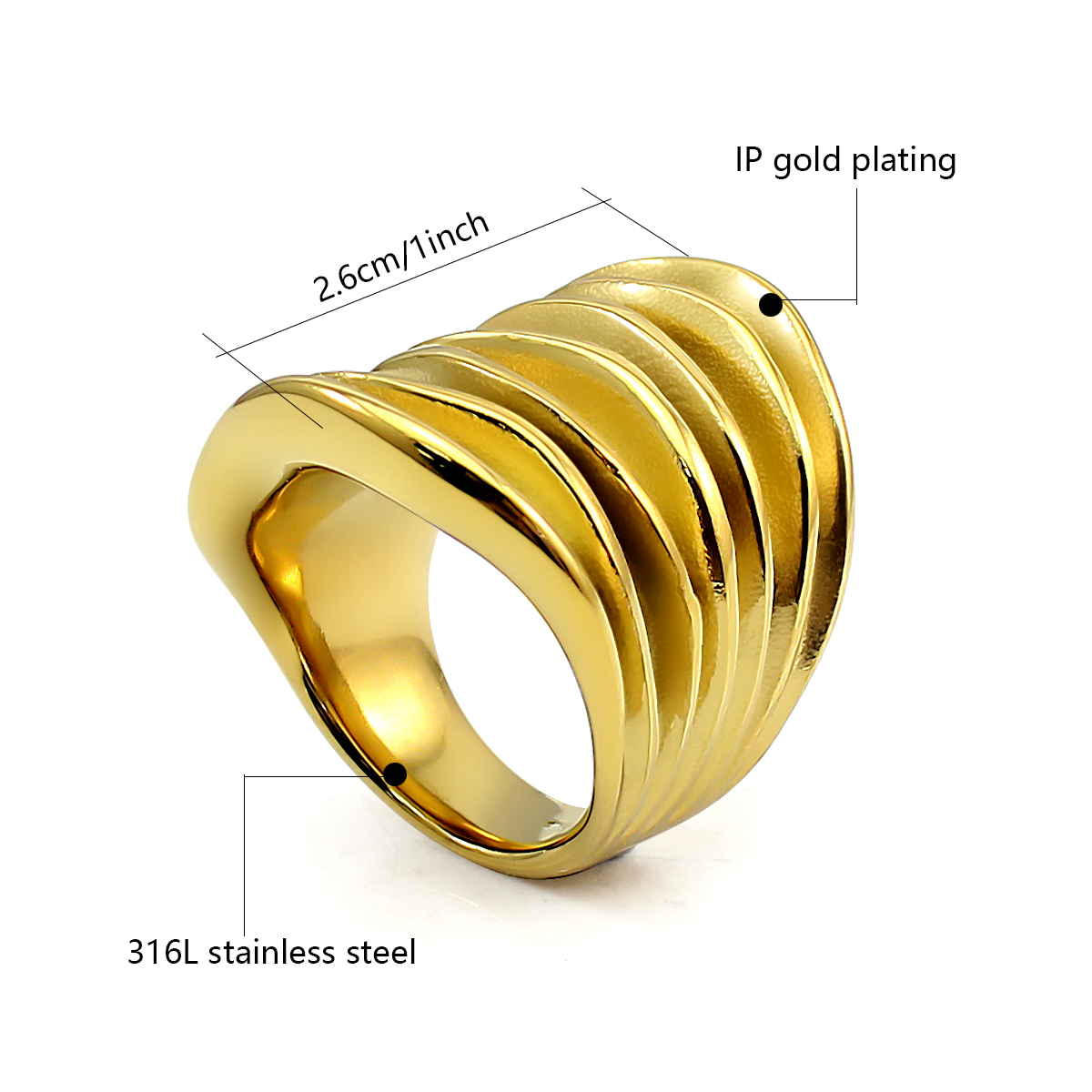 Fashion Pleated Ring Magazine  - Women'S Fashion Magazine recensione e prezzo