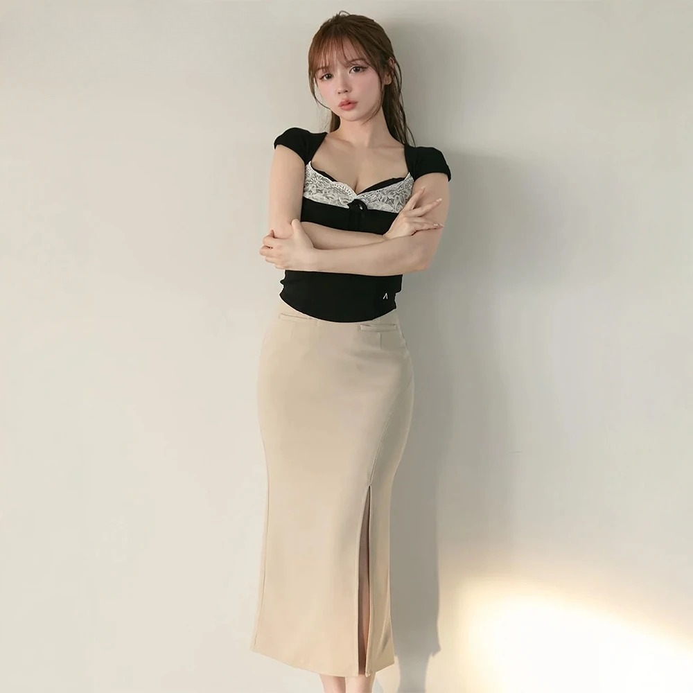 Japanese Style Lace Patchwork  - Women Fashion Japan recensione e prezzo