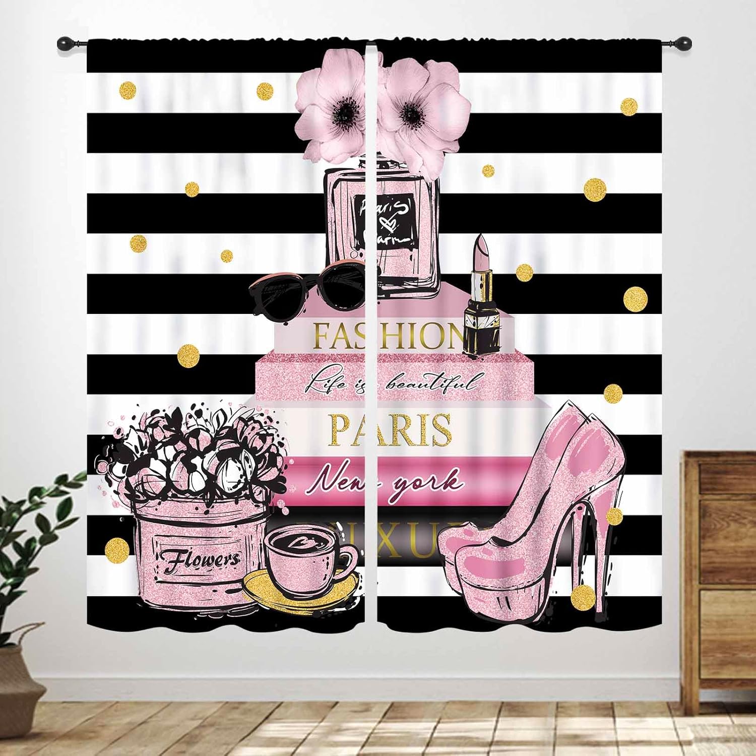 Pink Fashion Women Curtain for - Women'S Fashion Magazine recensione e prezzo