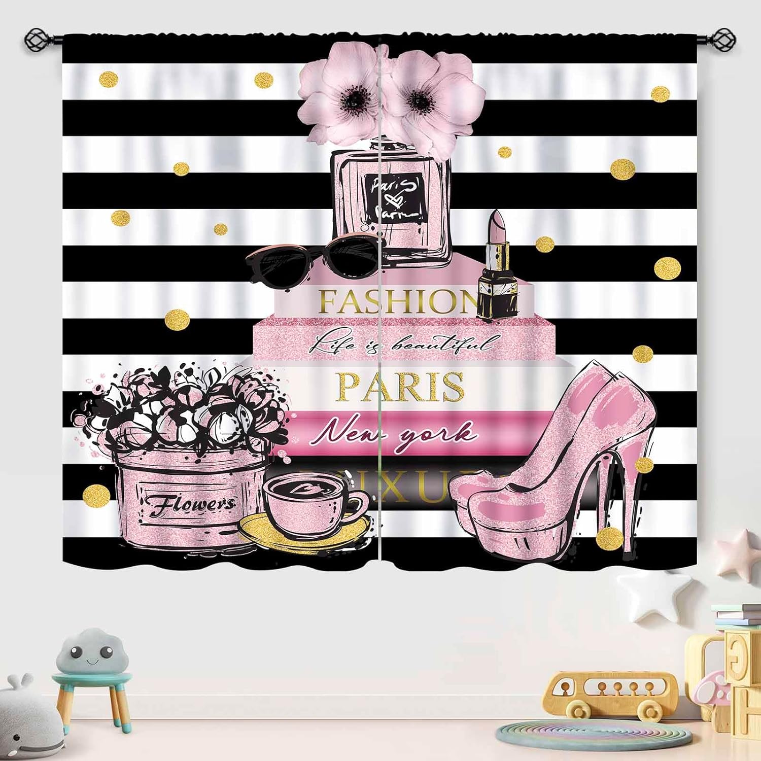 Pink Fashion Women Curtain for - Women'S Fashion Magazine recensione e prezzo