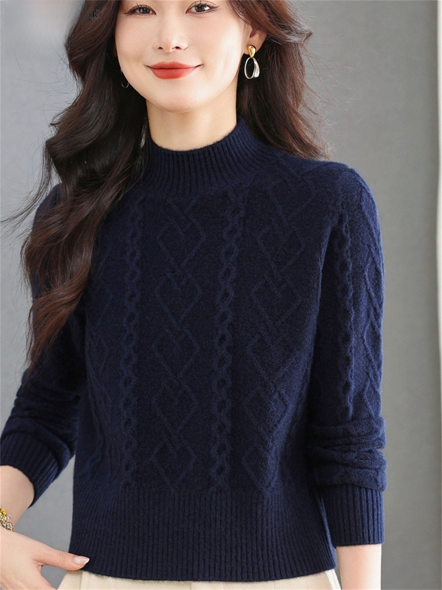 Fashionable Knitted Woolen Swe - Women Fashion Over 60 recensione e prezzo