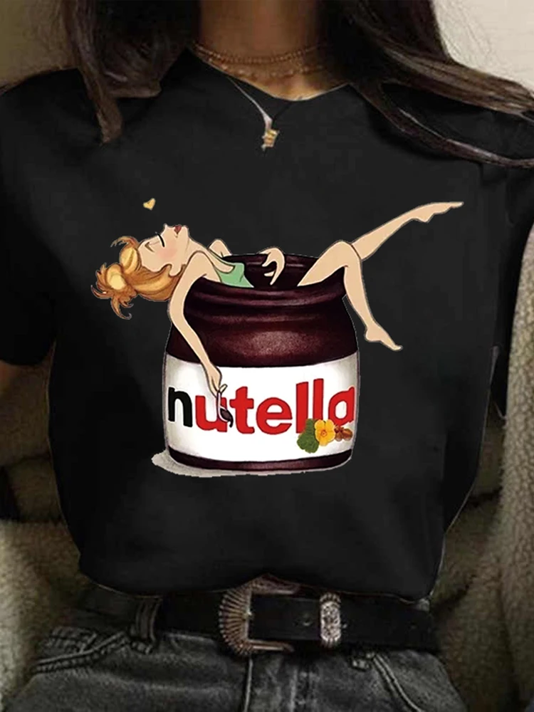New Nutella Print T Shirt Wome - Women'S Fashion In The 90S recensione e prezzo
