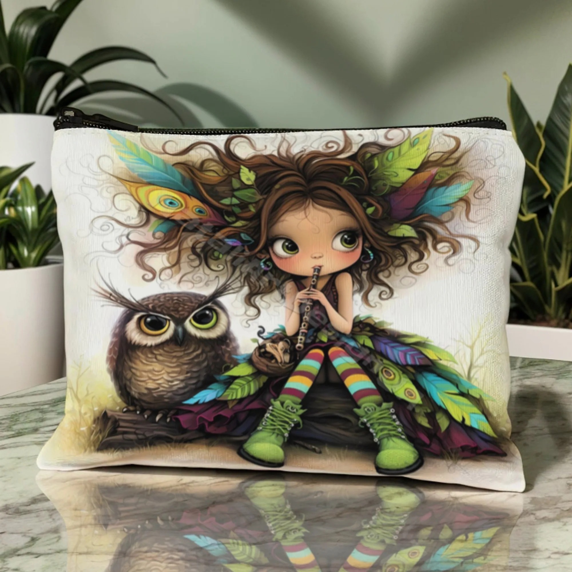 Cartoon Girl Makeup Bag Zipper - Women Fashion Images recensione e prezzo