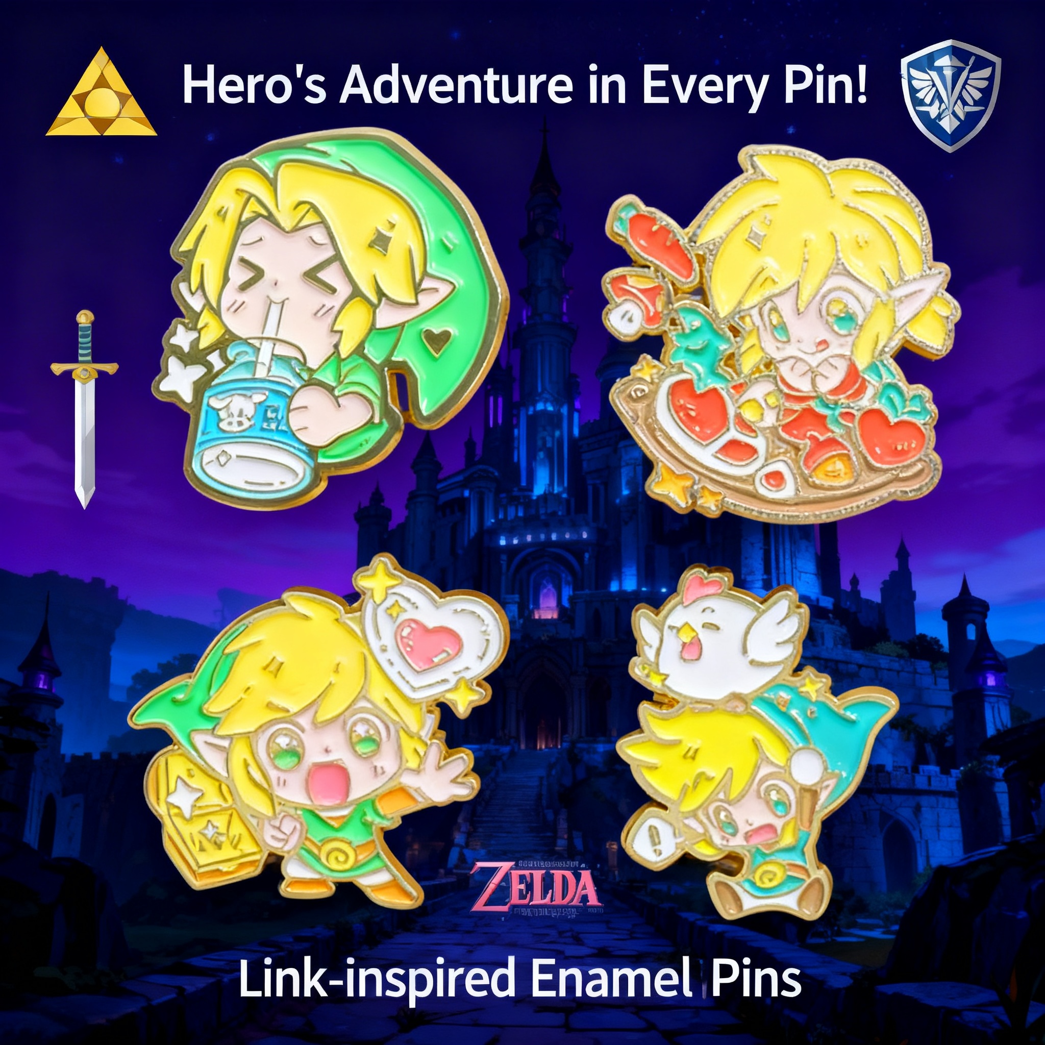 Adventure Game Badges Enamel P - Women Fashion Japan recensione e prezzo