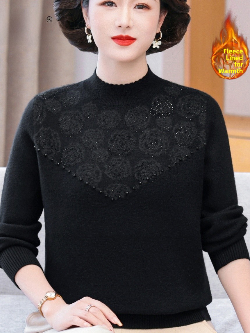 Thickened Fleece Warm Printed  - Women Fashion Over 60 recensione e prezzo