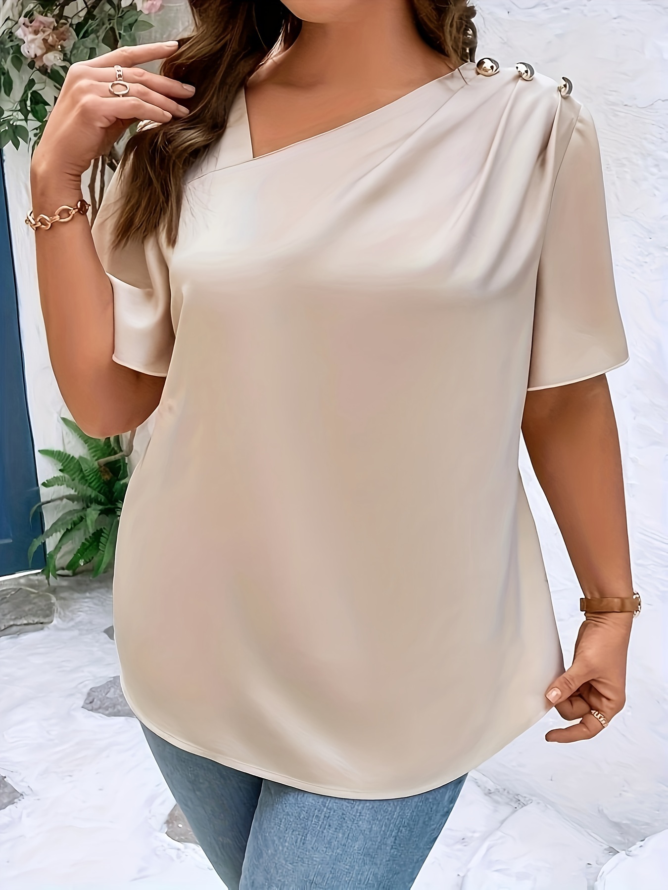 Plus SizeTemperament Blouse Ca - Women'S Fashion Essentials recensione e prezzo