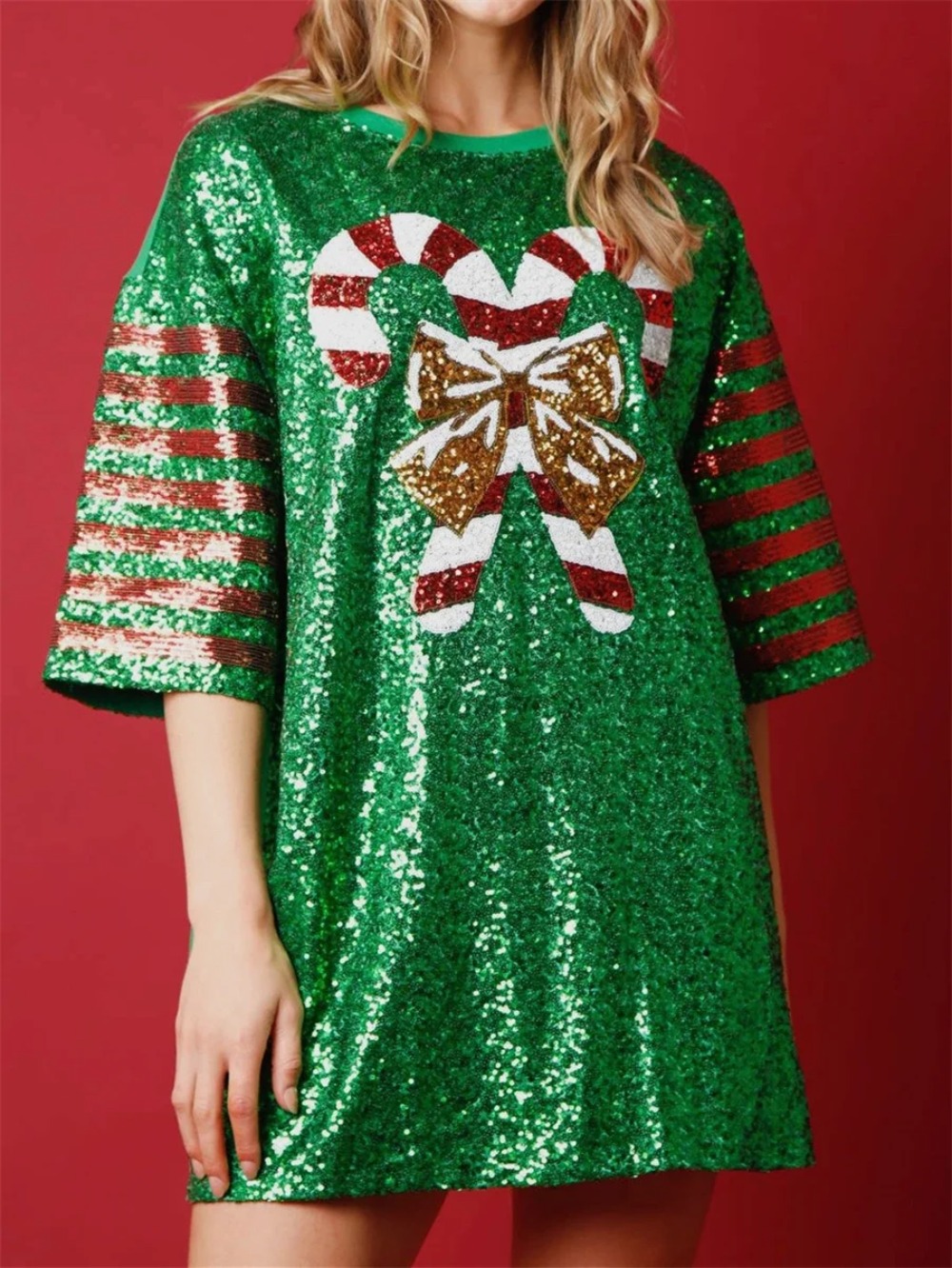 Women Sequined  Long T-Shirts  - Women'S Fashion Rugby Top recensione e prezzo