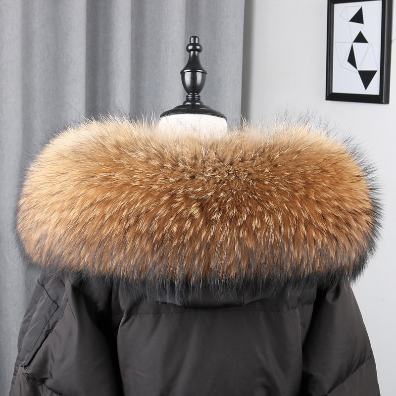 100% Real Fur Collar Coat Wint - Women'S Fashion Visor recensione e prezzo