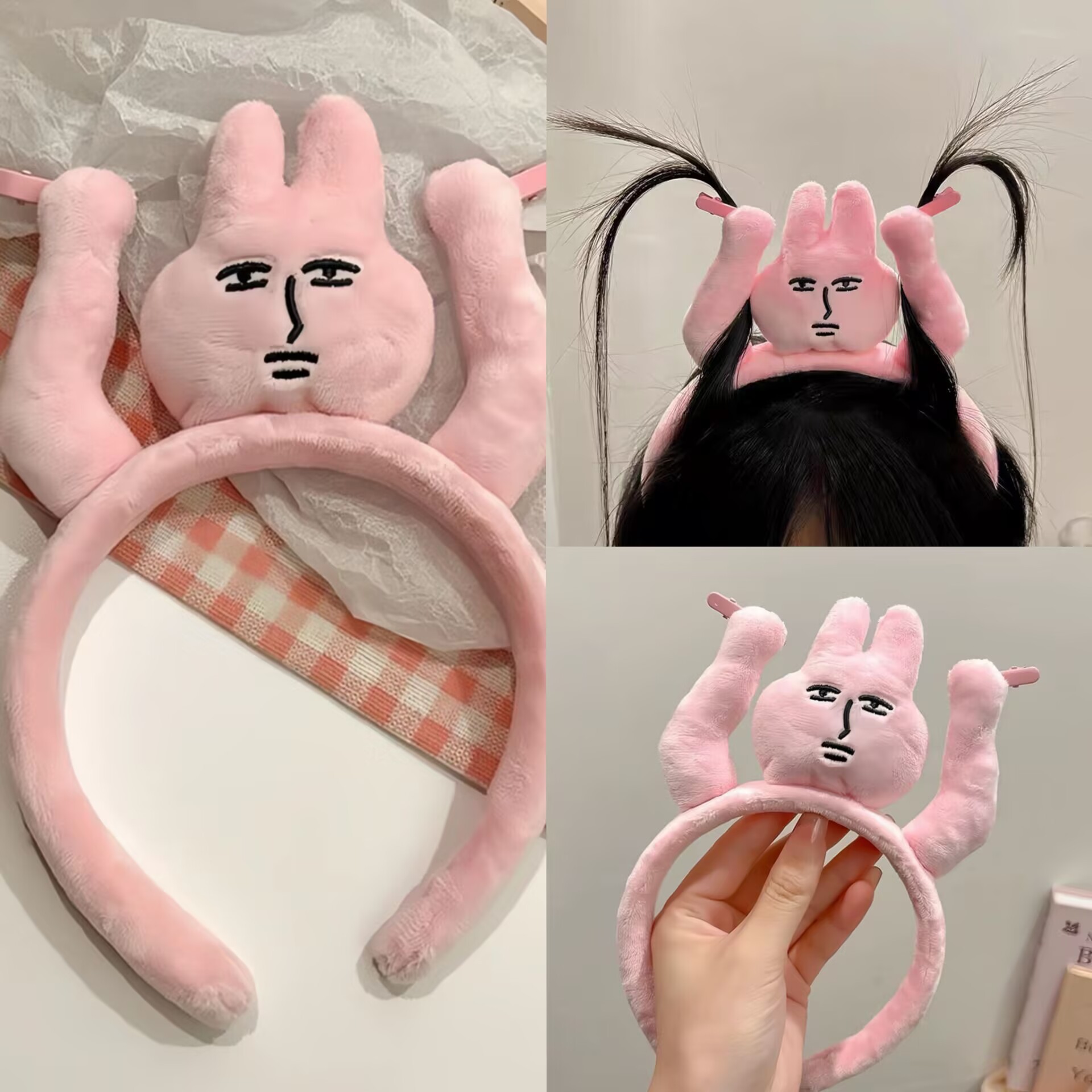 1pc Cute Pink Rabbit Ear Headb - Women Fashion Fun recensione e prezzo
