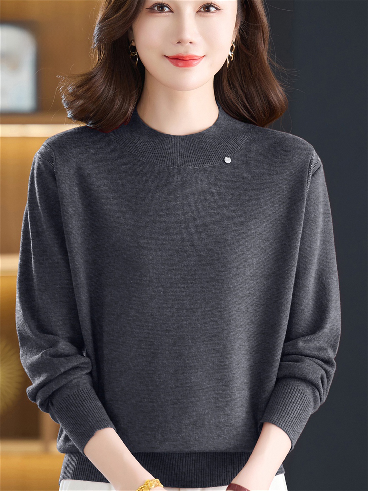 Fashionable round Neck Knitwea - Women Fashion Over 60 recensione e prezzo
