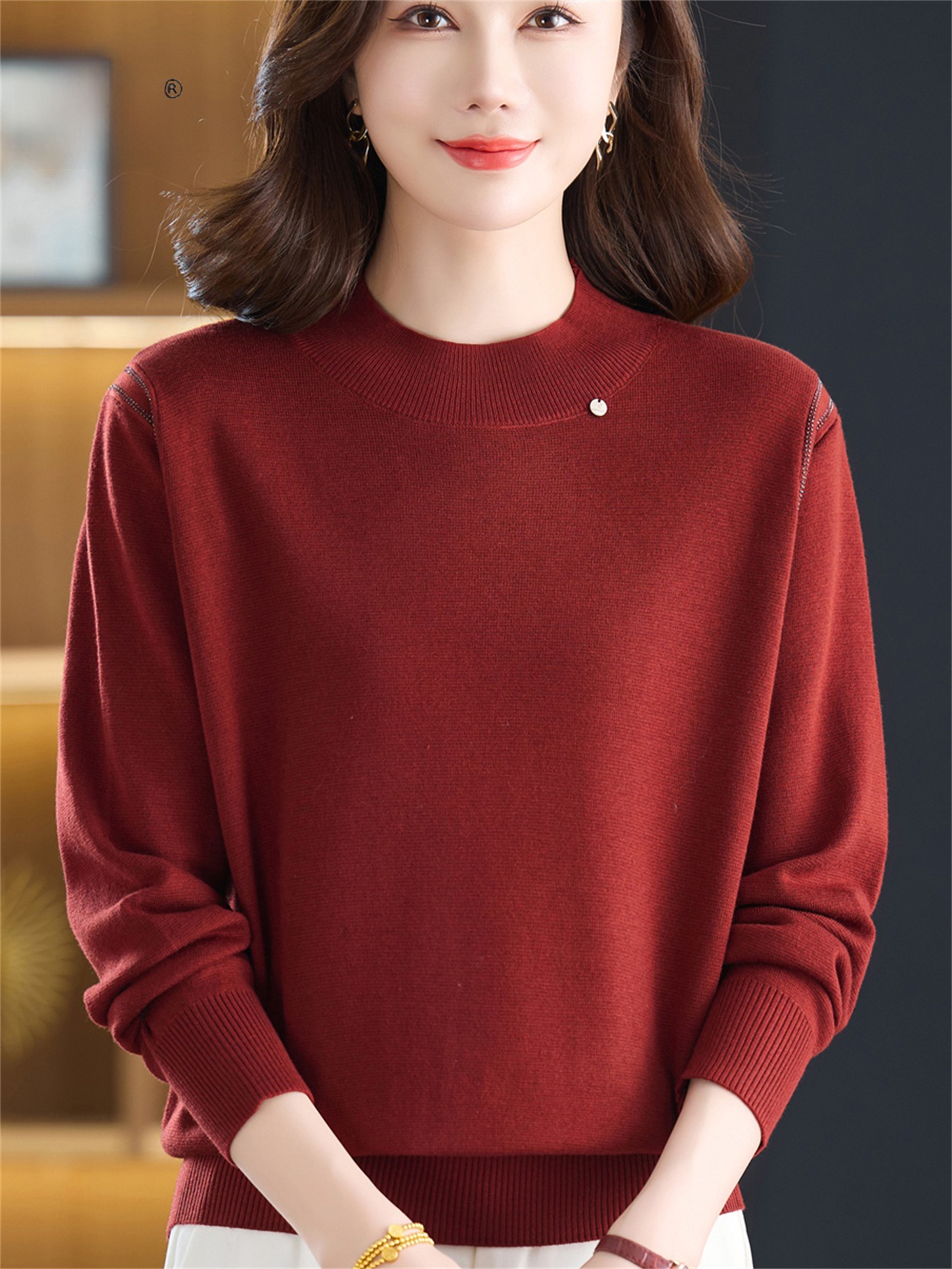 Fashionable round Neck Knitwea - Women Fashion Over 60 recensione e prezzo