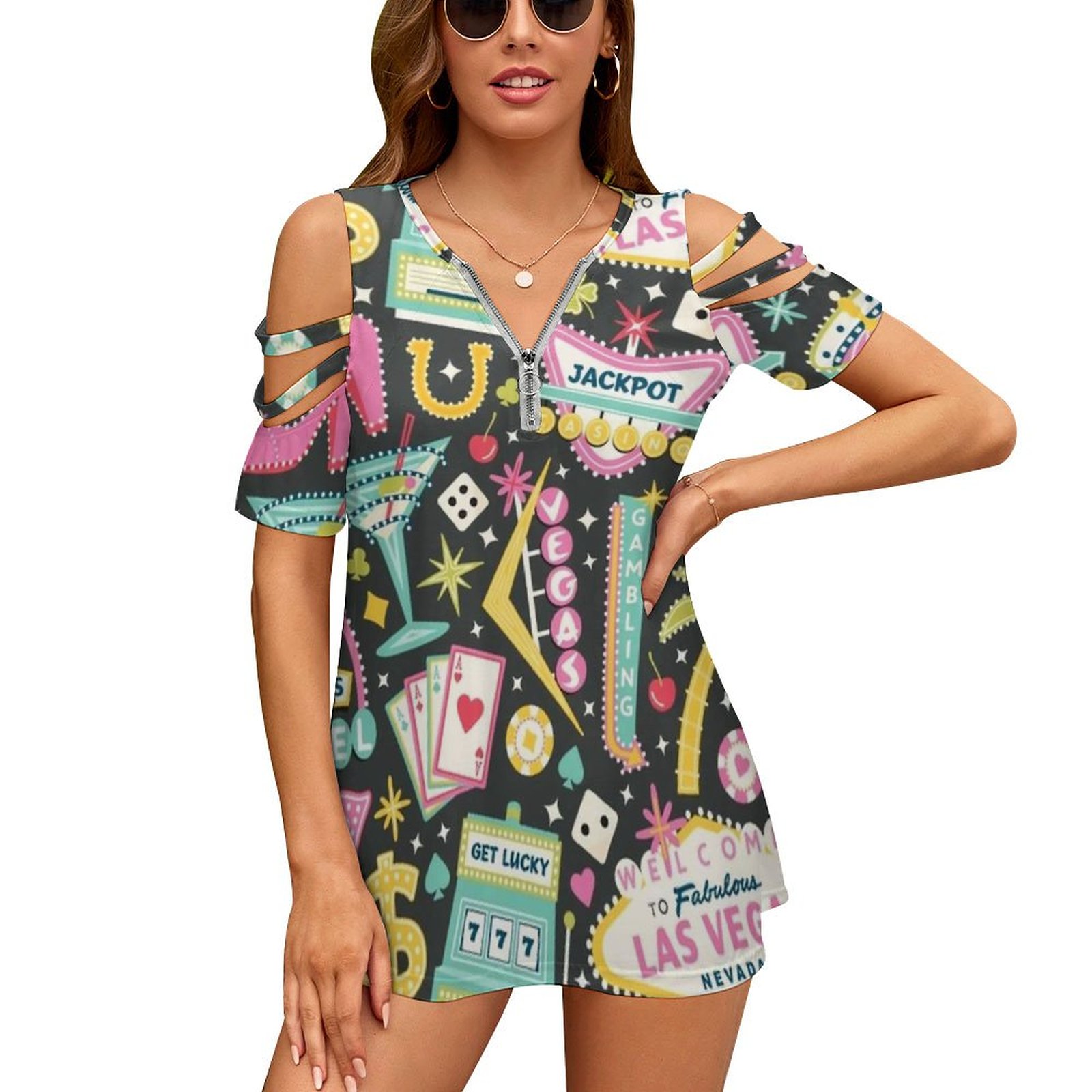 Viva Las Vegas Women's T-Shirt - Women Fashion Vector recensione e prezzo