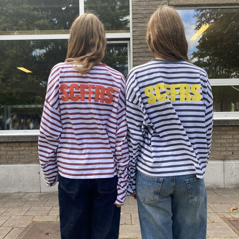 SCFFRS Striped Sweatshirt Tops - Women Fashion Images recensione e prezzo