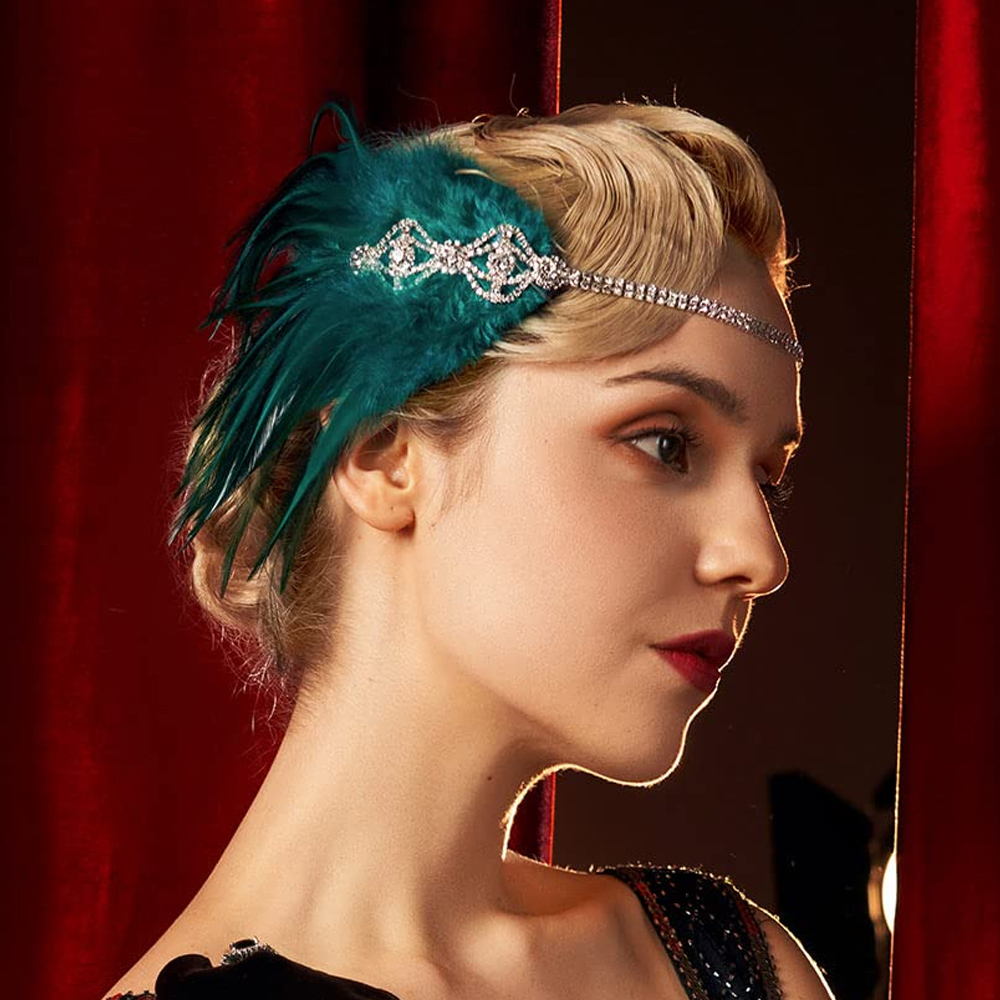 Stonefans Green Flapper Headba - Women'S Fashion Of The 1920S recensione e prezzo